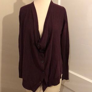 Barneys NY Marino wool button front cardigan